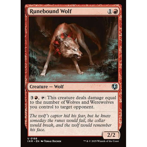MtG Innistrad Remastered Uncommon Runebound Wolf #168