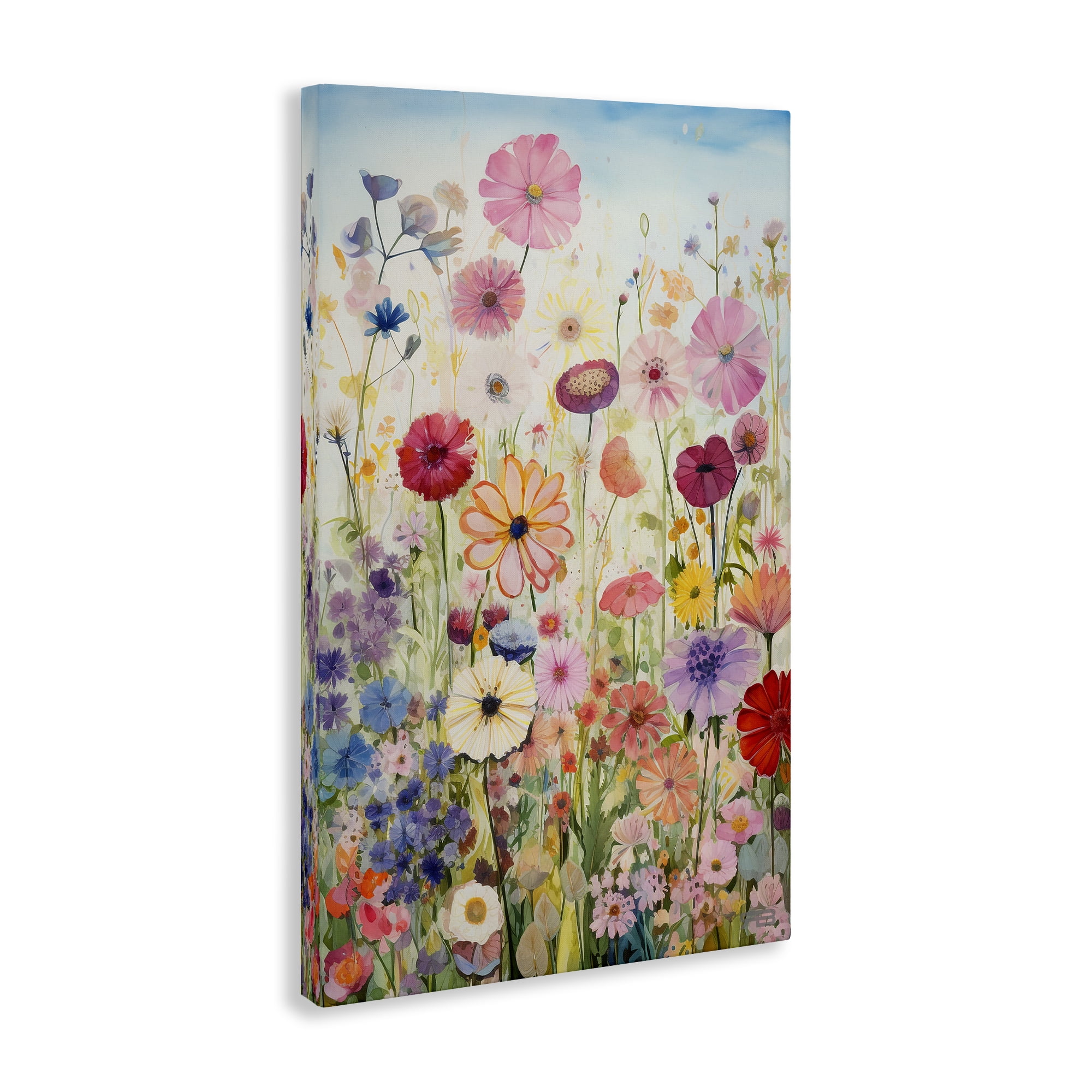 Stupell Industries Full Floral Garden Botanical & Floral Painting Gallery Wrapped Canvas Art Print Wall Art, 24 x 36
