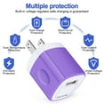thumbnail image 2 of AILKIN Wall Charger Block,USB Charger Adapter,5V/1A/3Pack Wall Charger Block Fast Charging Station Power Base Charger Block Plug Brick for iPhone Wall Charger, 2 of 6