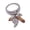 6 Steel color, variant on Handmade Casting Rings with Natural Stone Elegant Stainless Steel Finger Rings Charm Featuring Waterdrop Tassels Designs