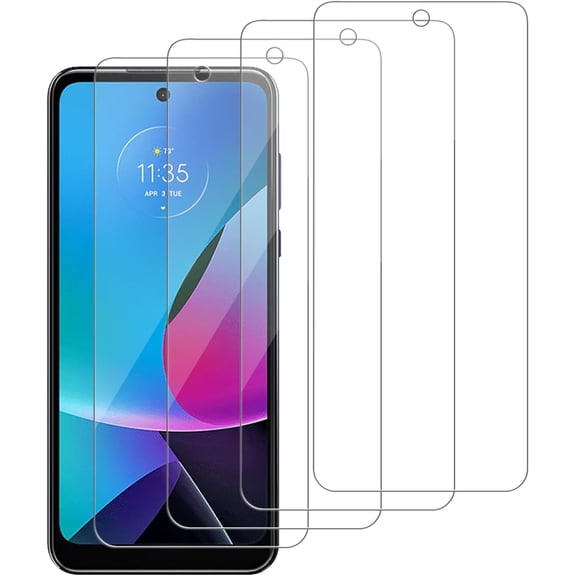 4 Pack Glass Screen Protector Compatible for Motorola Moto G Play (2023) / XT2271 [9H Hardness]-HD Screen Tempered Glass, Scratch Resistant,Easy Install [Case Friendly]