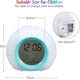 thumbnail image 2 of Led Children's Alarm Clock, Wake-up Alarm Clock 7 Color Change Changing Light Alarm Clock, 5 Natural Sounds To Improve Sleep, Touch Control, 2 of 4