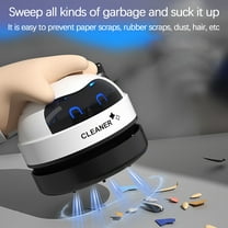 Mini Desktop Vacuum Cleaner, Usb Charging Portable Keyboard Cleaner with Nylon Brush & Porous Filter, 500mah Battery for Crumbs & Debris Removal on Desks, Sofas, Cars, and Beds,Vsgery