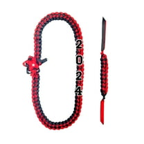 Drses Ribbon Wreath Graduation Ribbon Leis Braid Color Congrats Graduates Leis Necklace And Braid Bracelets For Graduation Party