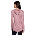 thumbnail image 3 of RBX Active Women's Ultra Soft Lightweight Hoodie Tunic With Pocket, 3 of 5