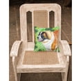 thumbnail image 2 of Caroline's Treasures BB9853PW1818 Saint Bernard St Patrick's Fabric Decorative Pillow , 18H x18W, multicolor, 2 of 2