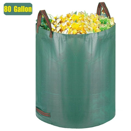 Reusable Yard Waste Bags Heavy Duty,80 Gallons Extra Large Lawn Pool Garden Leaf Waste Bags,Garden Bag for Collecting Leaves,Gardening Clippings Bags,Leaf Container,Trash Bags