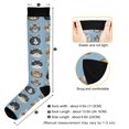 thumbnail image 3 of FORMRS Womens Knee High Socks Casual Long Thick Travel Daily Wear, 1 Pair, Vibrant Cute Cat, 3 of 6