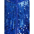 thumbnail image 6 of iiniim Tassel Boys Sequin Jackets Mock Neck Jacket Zip Up Coat Sparkle Outwear Performance Clothes Royal Blue 14, 6 of 7