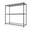 Black, variant on pouseayar Metal Shelf Wire Shelving Unit, 3 Tier NSF 1050lbs Capacity Heavy Duty Adjustable Storage Rack with Shelf Liners for Kitchen Garage Basement, 48" H x 48" L x 18" D - Chrome