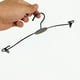 thumbnail image 2 of 10 perchas de metal negras antideslizantes para ropa interior, pinzas para tienda de ropa, 2 of 7