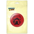 thumbnail image 1 of Pit Bull Dog Drawing on Red Pinback Button Pin Badge, 1 of 2