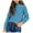 Blue, variant on Women's Halter Sweater Tops Criss Cross Rib Knitted Long Sleeve Cold Shoulder Tops (, L)