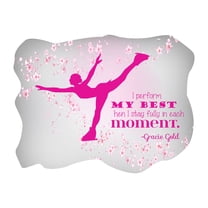 Quotes & Sayings Wall Decals for Girls Bedroom - I Perform My Best , I Stay Fully in Each Moment Ice Skating DIY & Creativity Boy Girl Bedroom Wall Sticker - Size: 10 In x 8 In