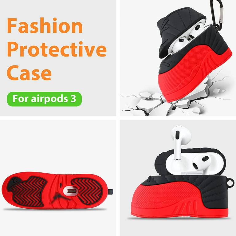 Fashion Wind Street Tide Brand Red Supreme for Apple AirPods Pro Protective  Case Airpods3 Earphone Sleeves Two Three Generations 2/3 Generation  Wireless Bluetooth Minimalist Generation Earphone Case 1 Generation