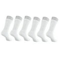 thumbnail image 2 of Diabetic Socks Men's & Women Crew Style Physicians Approved Socks, 6 Pairs, Size 9-11 (White), 2 of 5