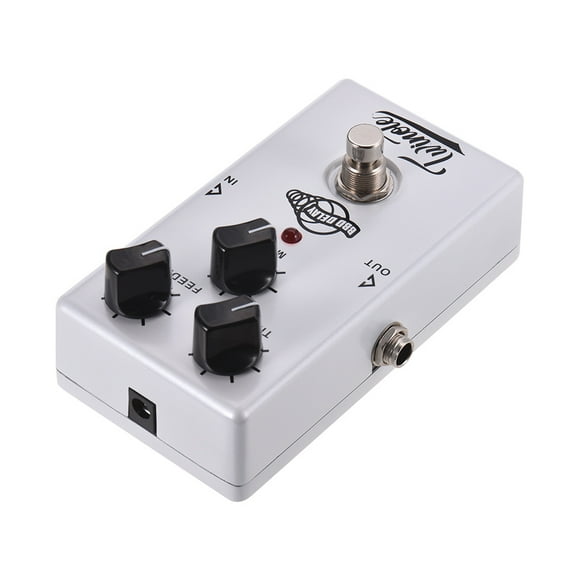 Twinote Analog Delay Guitar Pedal with Warm Tone, True Bypass, Compact Metal Design, TIME/FEEDBACK/MIX Controls, 9V Battery/Adapter Powered (Not Included)