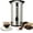 Silver - 18L, variant on Commercial Coffee Urn, 14/16/18L Coffee Maker Hot Water Urn, Commercial Grade Large Percolator Pot Dispenser With Double-Wall Stainless Steel, Stays Hot for Tea & Beverage at Events & Catering