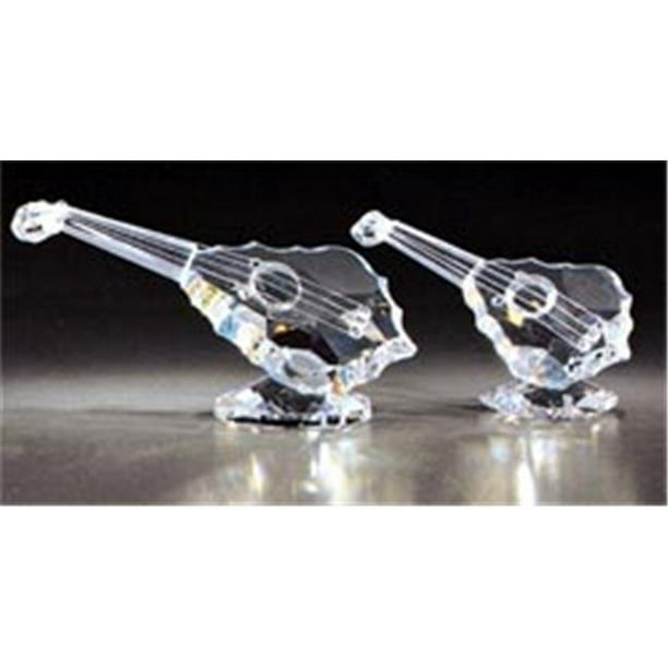 Asfour Crystal 225-2.5 3,85 L x 1,69 H. Figurines de Musique pour Luth en Cristal