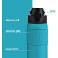 thumbnail image 4 of Qbottle 23.6 oz Aqua Blue Stainless Steel Insulated Water Bottle, 4 of 4