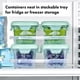 thumbnail image 5 of Contenedores de Almacenamiento de Alimentos OXO Tot Bloques para Bebés de Vidrio 120 ml, 5 of 7