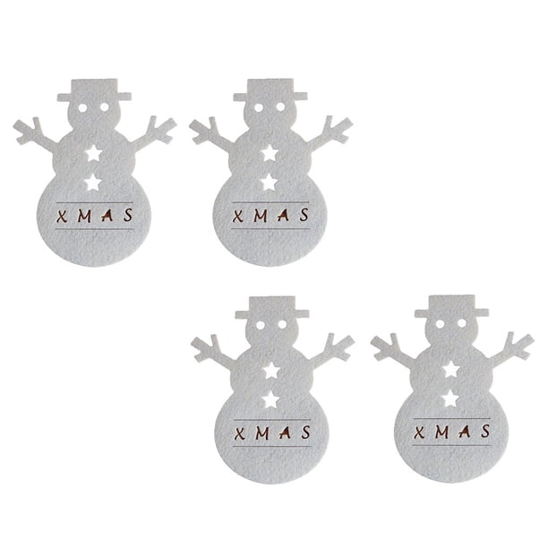 Inteprter Juego de 4 unidades de soporte para cubiertos de Navidad, de restaurante, centro de mesa, tenedor, cuchara, herramienta para cortar, Kits de decoración para fiestas Beige Inteprter HA068998-02