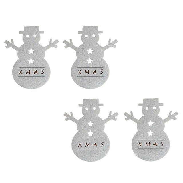Soporte para cubiertos Injueey 4 unidades/juego Navidad Beige