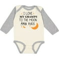 thumbnail image 3 of Inktastic I Love My Gramps To The Moon and Back Boys or Girls Long Sleeve Baby Bodysuit, 3 of 5