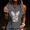 thumbnail image 2 of Pompotops Fashion Woman Causal Rounk Neck Printing Blouse Sleeveless T-Shirt Summer Tank Tops, 2 of 6