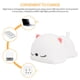 thumbnail image 5 of Gato Durmiente Usb Pat Control Remoto Led Luz De Noche De Silicona Escritorio Lámpara De Noche Lámpara De Noche Led Luz De Noche Para El Hogar Monstrate HA024910-01, 5 of 7