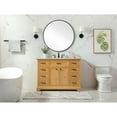 thumbnail image 6 of 48 inch Single bathroom vanity in natural wood, 6 of 8