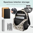 thumbnail image 4 of Yspwyqan Kids Camo Duck Backpack Set for High School, Bow Girls Backpack Set with Lunch Box Pencil Case Water Bottle Bag, Lightweight Adjustable Straps Daypack for Teens Travel, 4 of 7