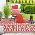 thumbnail image 2 of Superior Walvia Arrow Indoor/ Outdoor Area Rug, 3'6" x 5'6", Rust, 2 of 10