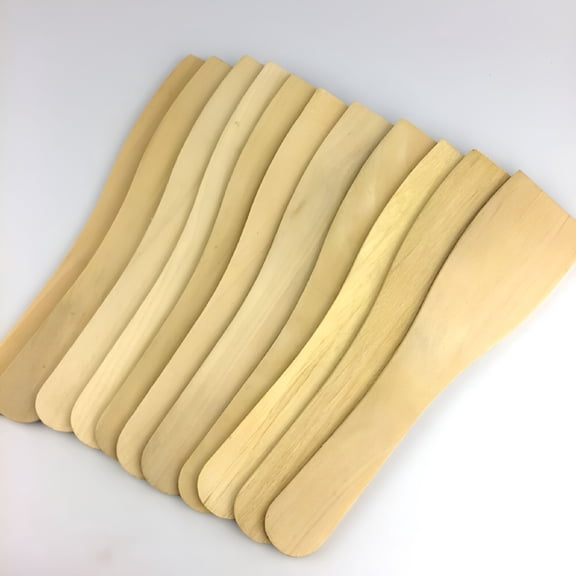 ACDANC Wooden Spatula For Cooking,6pcs Non-stick Wooden Spatula Small Wood Turner Cooking Shovel Kitchen Utensils