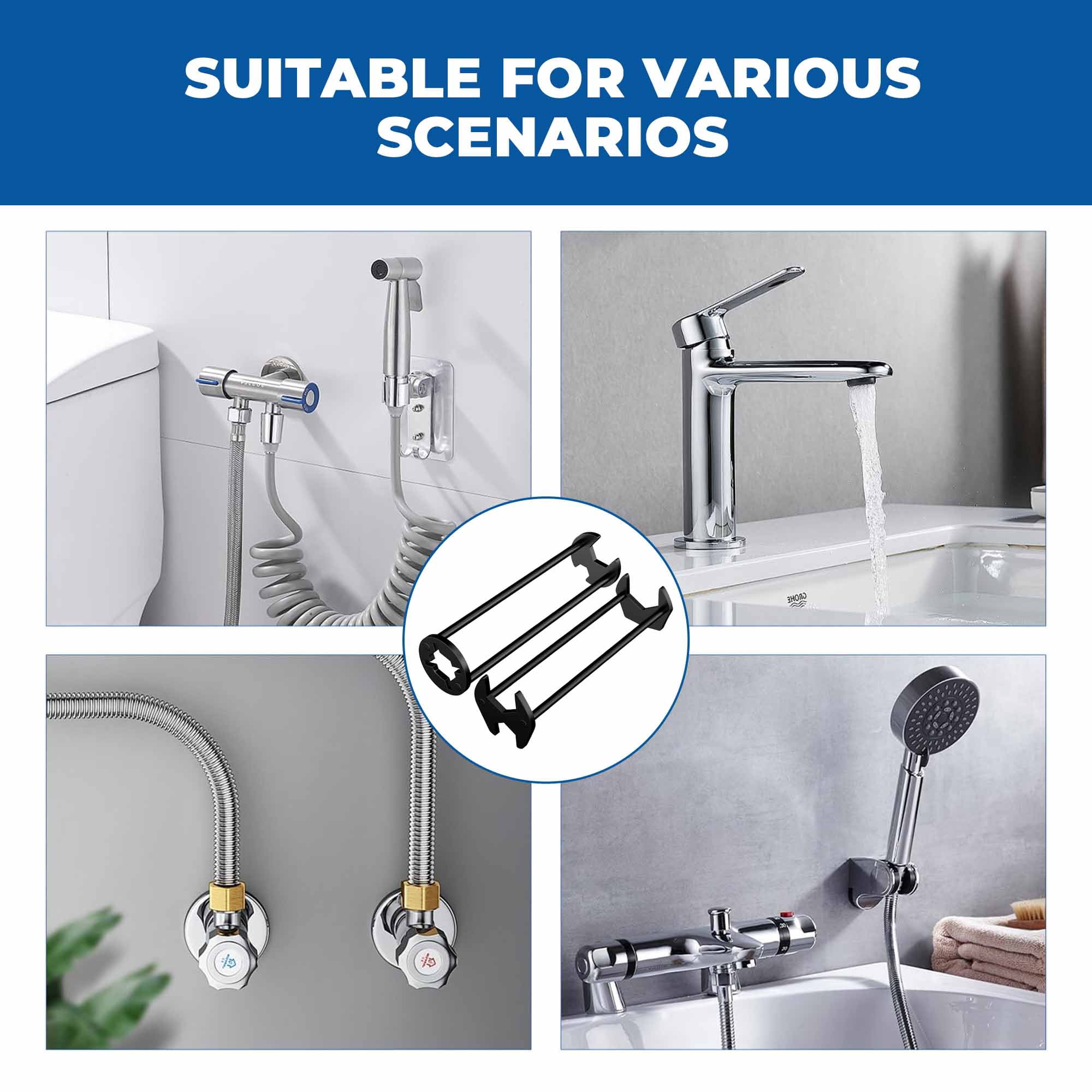 4Pcs Sink Wrench Set – Multi-Functional Tools for Faucet and Sink Installation, Ideal for Tight Spaces, Plumbing Repair Essentials
