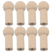 HEATSHAKING 8Pcs Set Wooden Pegs for Clothes Hanging Light Brown Shaker Pegs