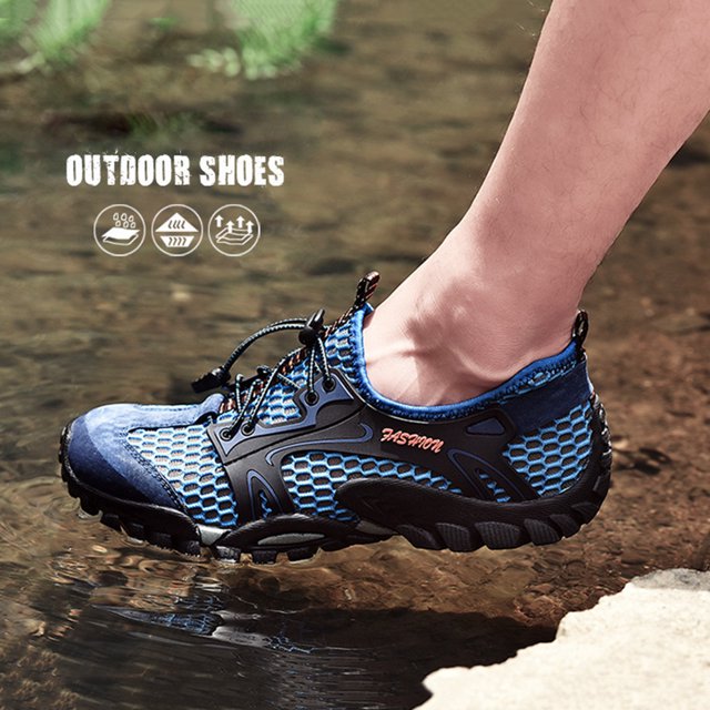 Zapatos descalzos para hombre, de goma transpirable, de secado rápido, para senderismo, ciclismo (44 azul) Likrtyny Tenis De Mujer Tenis De Hombre