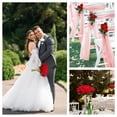 thumbnail image 4 of Flores artificiales Wondrus, 100 piezas, rosas rojas de terciopelo, 4 of 6