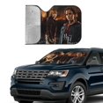 thumbnail image 4 of Windshield Sun Shade Foldable Car Front Window Sunshade For Car Suv Trucks Vans - Best Heat Shield Blocker Visor Cover Blocks Uv Rays And Keeps Your Vehicle Cool-Small, 4 of 5