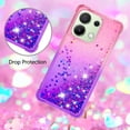 thumbnail image 4 of Funda para Xiaomi Redmi Note 13 4G Transparente con Brillos Carcasa Protectora Antigolpes con Glitter Brillante, 4 of 5