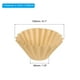 thumbnail image 2 of Uxcell 100Pcs 1-2 Taza Filtros de Café de Papel Desechables Color Marrón Claro para Cafeteras de Goteo Universal 6.1*1.8", 2 of 6
