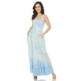 thumbnail image 1 of White Mark Robe Maxi à Volants Froncée pour Femme, 1 of 6