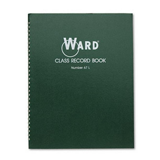 Ward 67L Classe Record Livre- 38 Étudiants- 6-7 Semaines Notation- 11 x 8-1/2- Vert