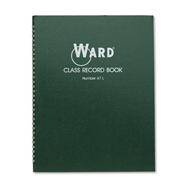Ward 67L Class Record Book- 38 Students- 6-7 Week Grading- 11 x 8-1/2- Green