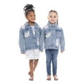 thumbnail image 5 of Hello Kitty Toddler Girl Denim Jacket with Back Graphic and Crochet Lace, Sizes 12M-5T, 5 of 28