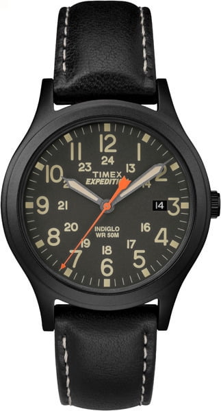 Timex Expedition Scout Midsize 36mm Leather Strap |Black| Watch TW4B11200 -  Walmart.com