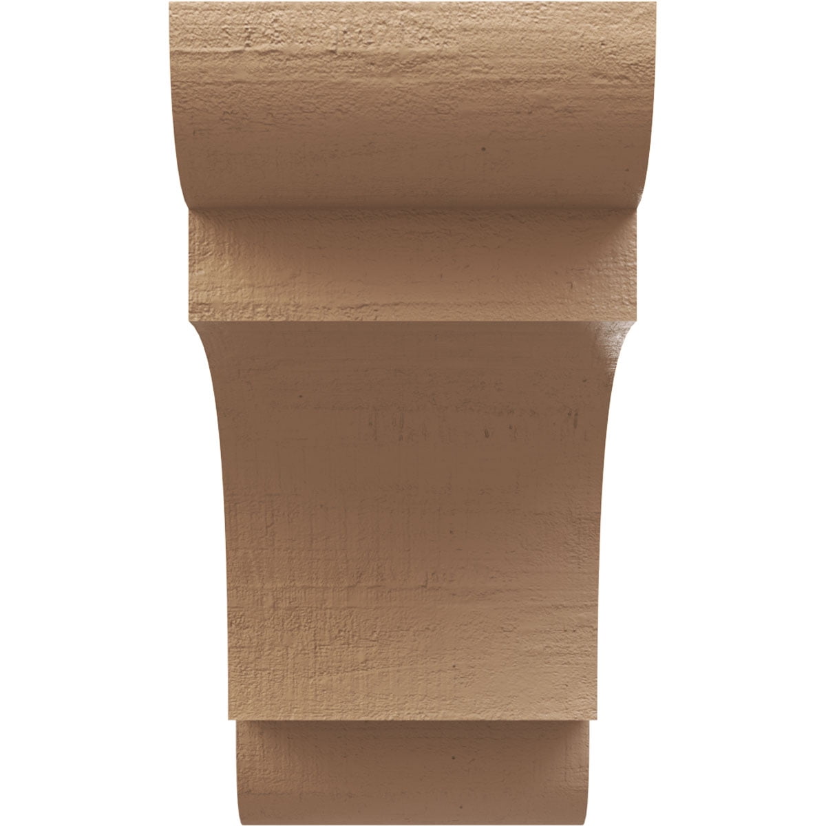 11"W x 22"D x 22"H Classic New Brighton Rough Cedar Woodgrain TimberThane Corbel, Primed Tan