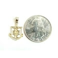 thumbnail image 4 of New 14k yellow Gold tiny Jesus anchor and wheel Pendant fine gift jewelry 0.7g, 4 of 12
