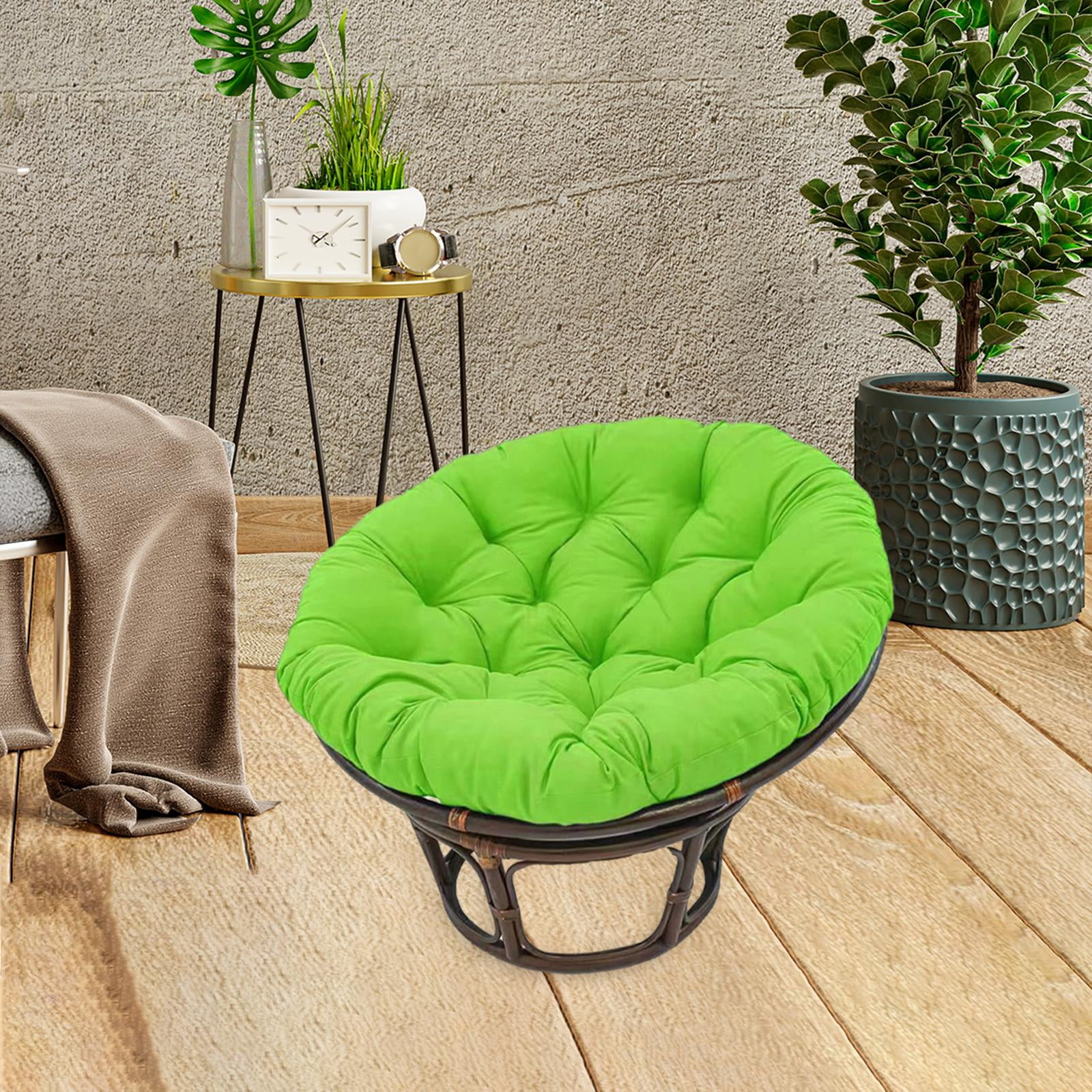 Gazechimp 40cm Swing Hanging Chair Cushion, Egg Chair Cushion for Indoor, Outdoor, Garden, Green