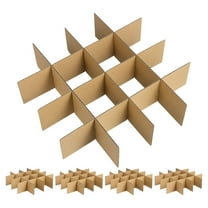 Beaupretty Storage Boxes For Glassware Paper Divider Grid Design 5Pcs